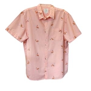 True Craft Peach Casual Button Down Shirt